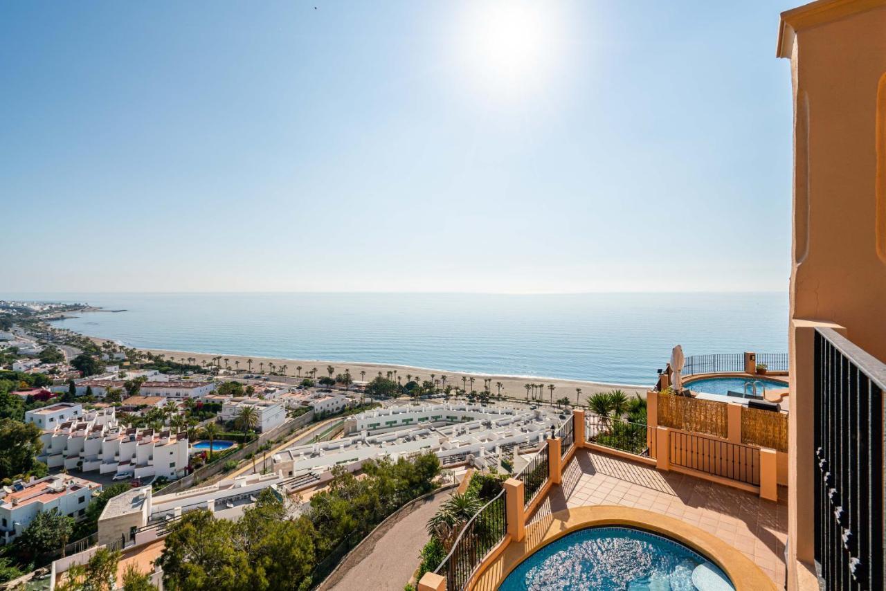 Chalet Con Vistas Al Mar Y Piscina Mojácar Esterno foto