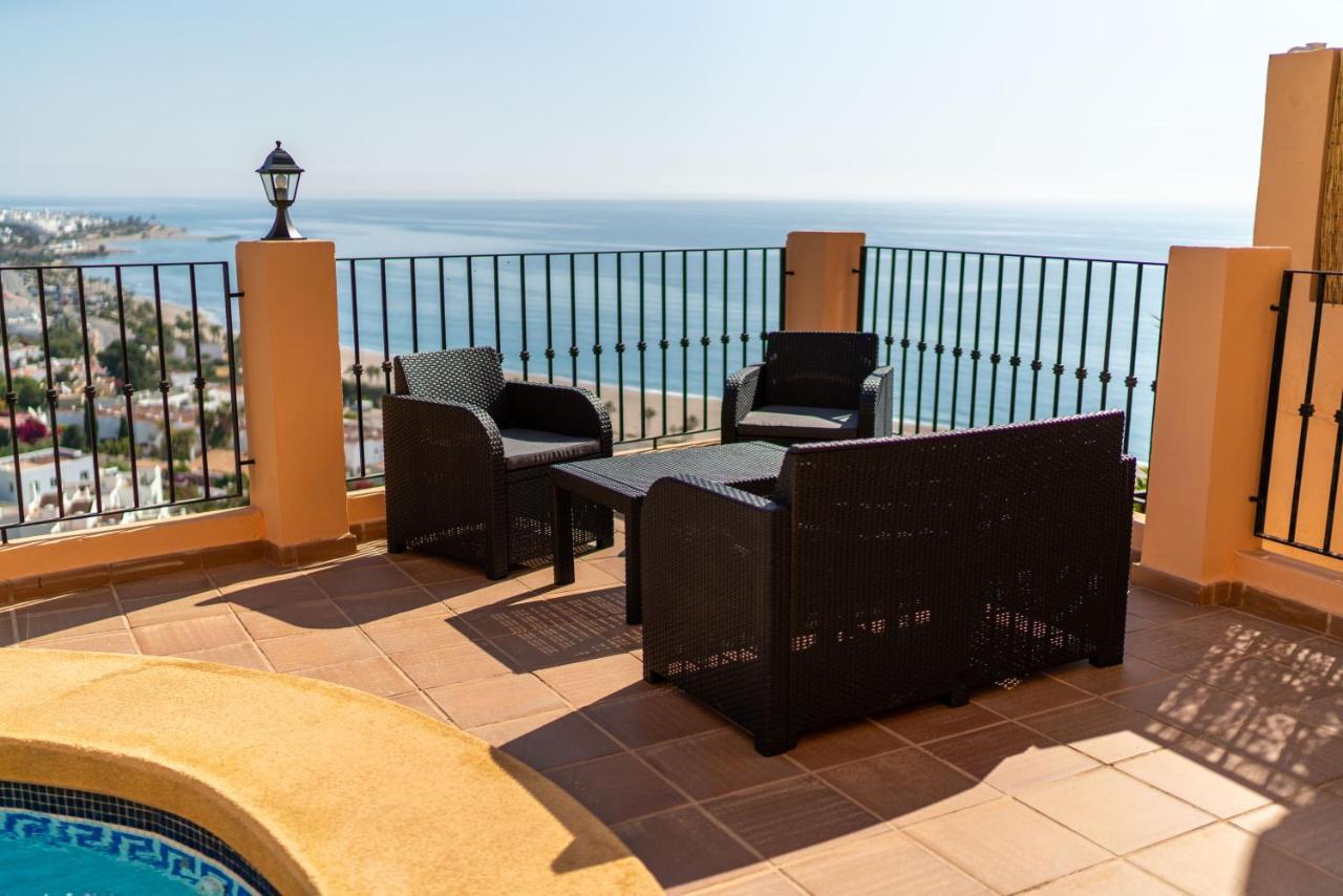 Chalet Con Vistas Al Mar Y Piscina Mojácar Esterno foto