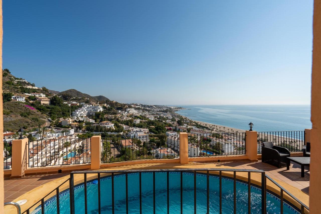 Chalet Con Vistas Al Mar Y Piscina Mojácar Esterno foto
