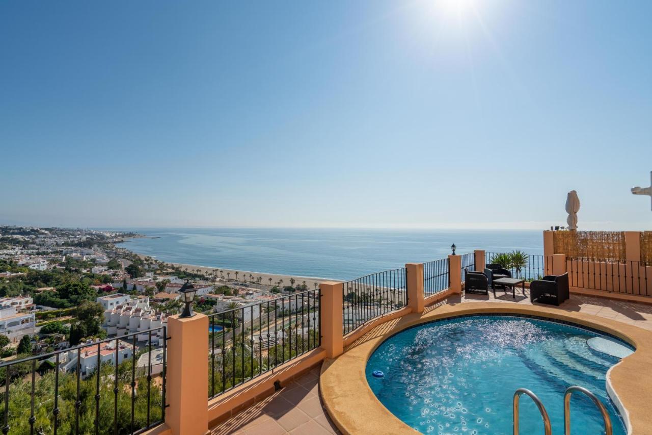 Chalet Con Vistas Al Mar Y Piscina Mojácar Esterno foto