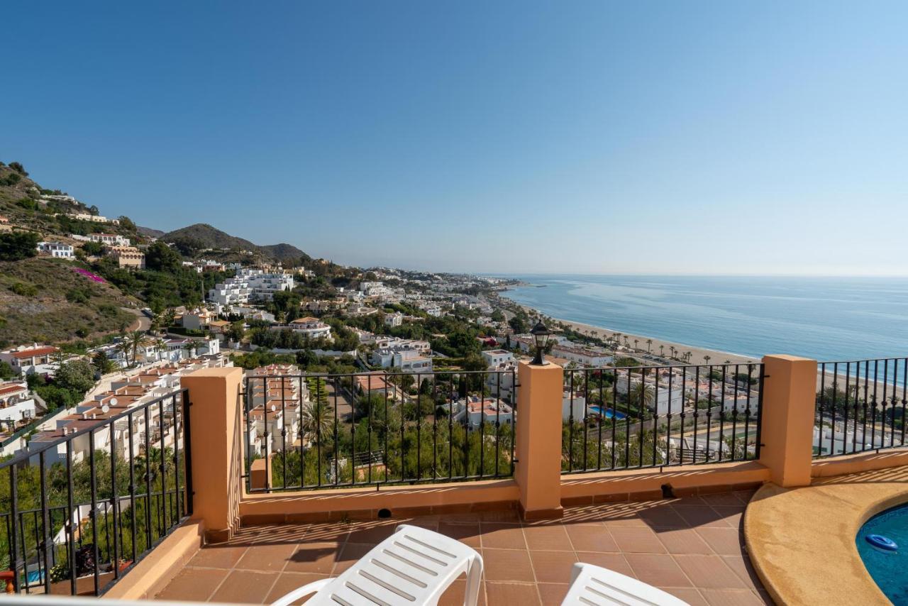 Chalet Con Vistas Al Mar Y Piscina Mojácar Esterno foto