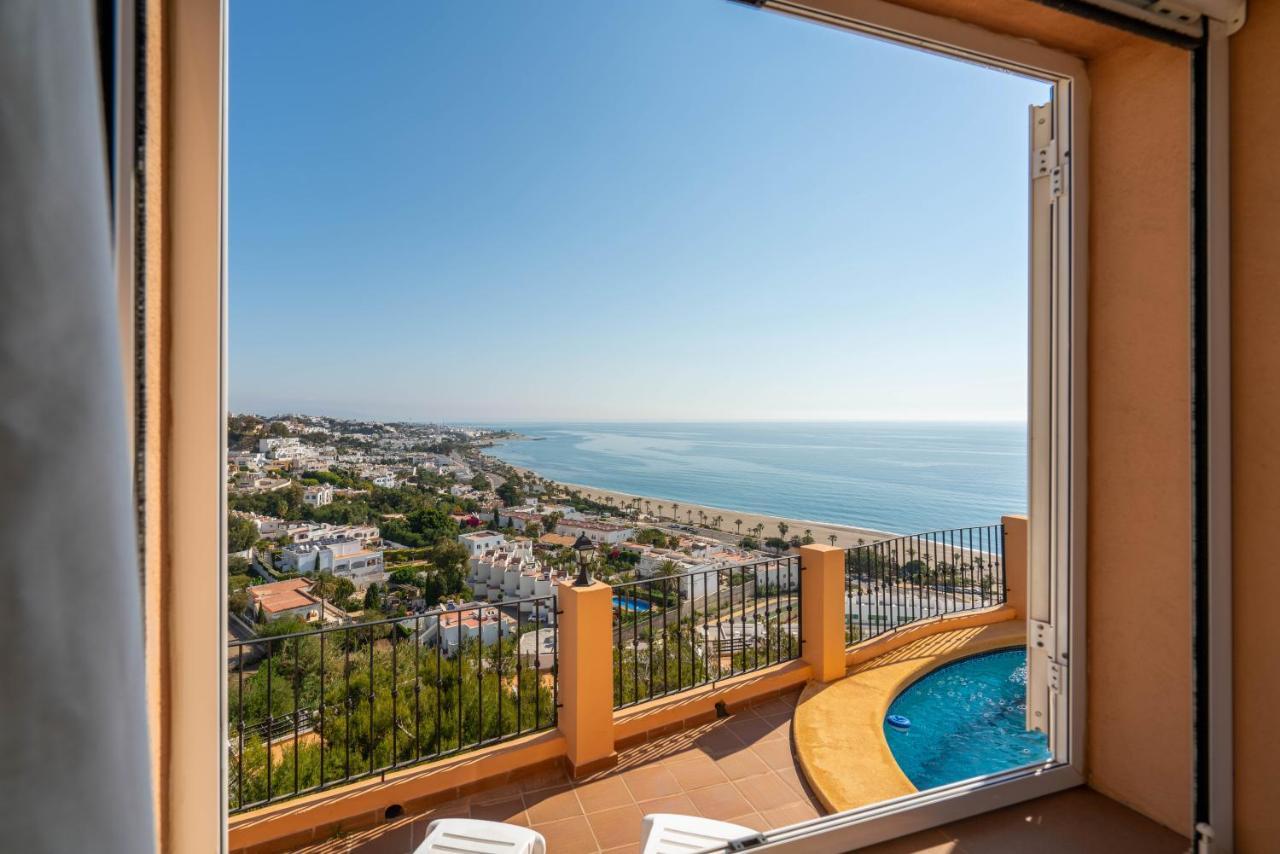 Chalet Con Vistas Al Mar Y Piscina Mojácar Esterno foto