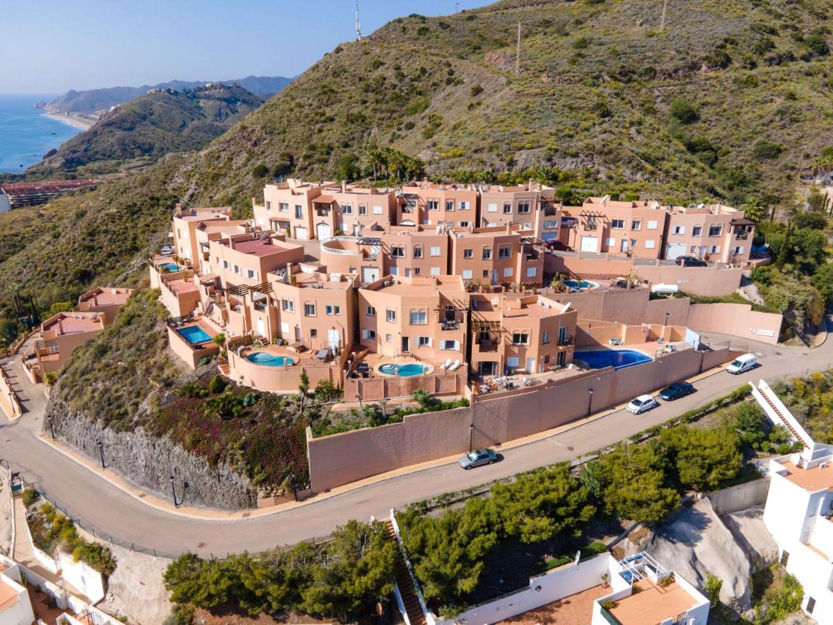 Chalet Con Vistas Al Mar Y Piscina Mojácar Esterno foto